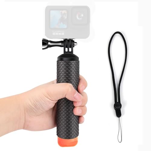 HoneTeek Schwimmender Handgriff, wasserdichter Griff für GoPro Hero 13/12/11/10/9, schwarz, wasserdichte Action-Kamera, Griffhalterungs-Zubehör-Kit für insta360 Action4/3, GoPro-Zubehör Grip Stick HoneTeek Schwimmender Handgriff, wasserdichter Griff für GoPro Hero 13/12/11/10/9, schwarz, wasserdichte Action-Kamera, Griffhalterungs-Zubehör-Kit für insta360 Action4/3, GoPro-Zubehör Grip Stick von HoneTeek