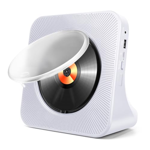 CD-Player Tragbar mit Bluetooth, HoneTeek CD-Player für Zuhause mit Lautsprecher, Persönlicher CD-Player mit Fernbedienung, CD-Musik-Player AUX & USB, Staubschutz & Timer, FM-Radio Boombox, CD-Player Tragbar mit Bluetooth, HoneTeek CD-Player für Zuhause mit Lautsprecher, Persönlicher CD-Player mit Fernbedienung, CD-Musik-Player AUX & USB, Staubschutz & Timer, FM-Radio Boombox, von HoneTeek