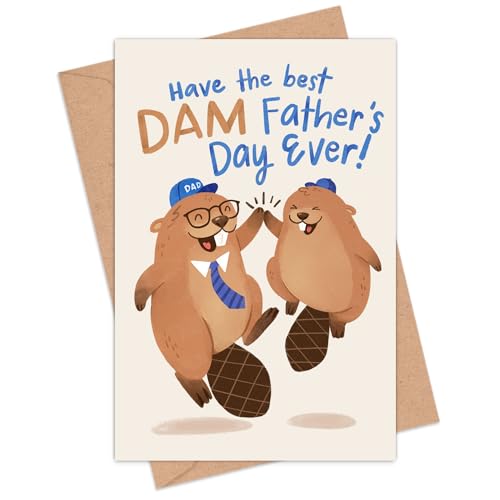 Honeyplum Lustige Vatertagskarte von Ehefrau, Sohn – Have The Best Dam Father's Day Ever – Inklusive Kraftumschlag Honeyplum Lustige Vatertagskarte von Ehefrau, Sohn – Have The Best Dam Father's Day Ever – Inklusive Kraftumschlag von Honeyplum