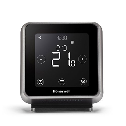 Honeywell Home T6R Wi-Fi Raumthermostat mit Tischhalter, Netzteil und Funk-Empfängerbox, schwarz, Y6H910RW4013 Honeywell Home T6R Wi-Fi Raumthermostat mit Tischhalter, Netzteil und Funk-Empfängerbox, schwarz, Y6H910RW4013 von Honeywell Home