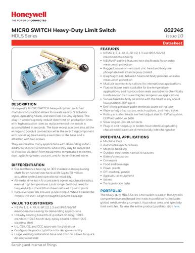 Honeywell SPS LSYAB6B Endschalter 1St. Honeywell SPS LSYAB6B Endschalter 1St. von Honeywell SPS