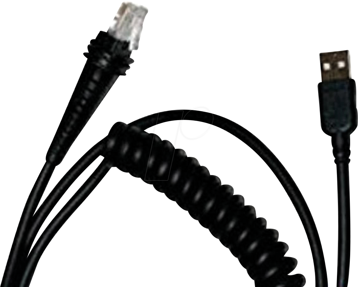 HONEY CBL500300C - Barcodescanner, Kabel, USB, gedreht, 3,0 m von Honeywell