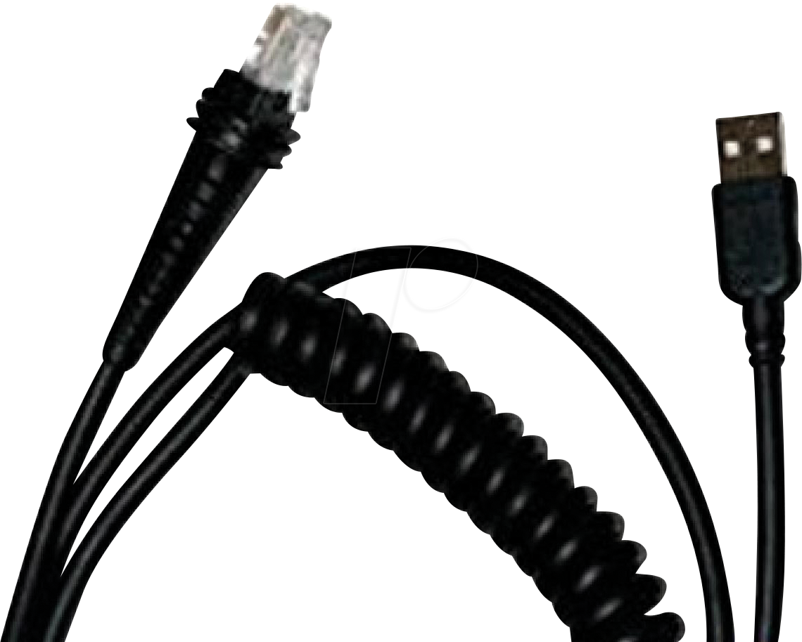 HONEY CBL500500C - Barcodescanner, Kabel, USB, gedreht, 5,0 m von Honeywell