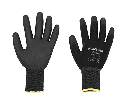 Honeywell 2100251-10, Extra groß, mit PU überzogener allgemeine Handhabung Handschuhe, Schwarz von Honeywell