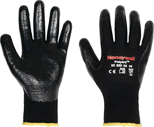 Honeywell 2232233-07 Polytril Mix Handschuhe, gute Fingerfertigkeit und hohe Präzision, EN 388 4232, Größe 7 (10 Paar) von Honeywell
