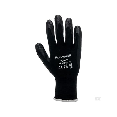 Honeywell 2232233-09 Polytril Mix Handschuhe, gute Fingerfertigkeit und hohe Präzision, EN 388 4232, Größe 9 (Packung mit 10 Paar) von Honeywell