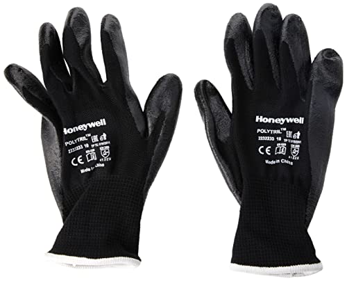 Honeywell 2232233-10 Polytril Mix Handschuhe, gute Fingerfertigkeit und hohe Präzision, EN 388 4232, Größe 10 (Packung mit 10 Paar) von Honeywell