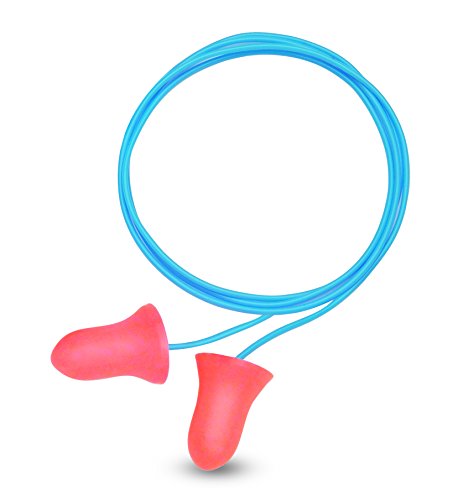 Honeywell 3301130 Howard Leight Einweg-Ohrstöpsel mit Kabel Max, SNR 37 (Packung mit 100 Paar) von Honeywell