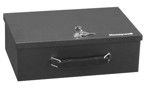 Honeywell 6104 Tresor Feuerhemmender Minisafe Dokumentenkassette, 5 L mit Schlüsselschloss von Honeywell