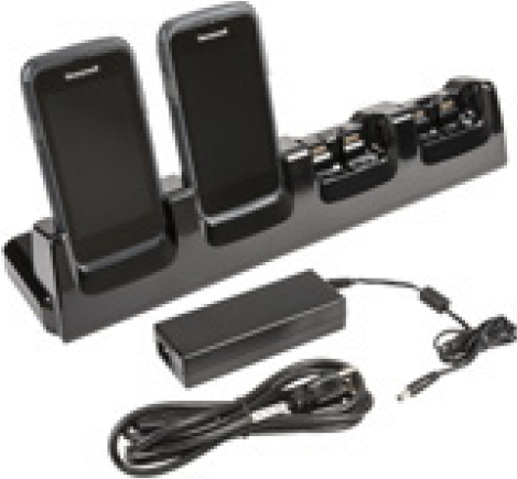 Honeywell Dolphin ChargeBase - Handgerät-Ladeständer und Netzteil - 4 Ausgangsstecker - Europa (CT50-CB-2) von Honeywell