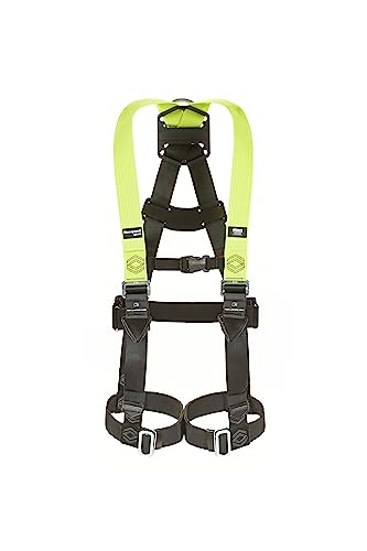 Honeywell Miller H500 Ganzkörper-Baugurt, Industriestandard IS1, Modell IS1, mit passenden Beinschnallen, Auto-Clip-Brustschnallen, D-Ring auf der Rückseite, belastbar bis 140 kg, Größe 1, 1036089 von MILLER