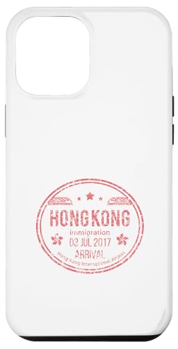 Hongkong Ankunft Stempel Reise Asien China Retro Vintage Hülle für iPhone 12 Pro Max von Hong Kong Goods