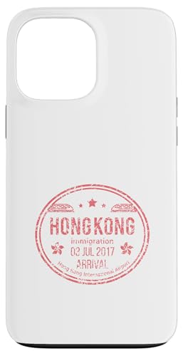 Hongkong Ankunft Stempel Reise Asien China Retro Vintage Hülle für iPhone 13 Pro Max von Hong Kong Goods