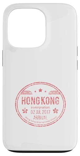 Hongkong Ankunft Stempel Reise Asien China Retro Vintage Hülle für iPhone 13 Pro von Hong Kong Goods