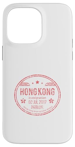 Hongkong Ankunft Stempel Reise Asien China Retro Vintage Hülle für iPhone 14 Pro Max von Hong Kong Goods