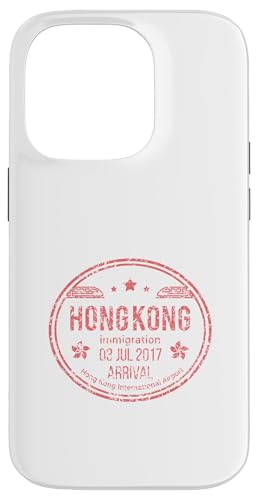 Hongkong Ankunft Stempel Reise Asien China Retro Vintage Hülle für iPhone 14 Pro von Hong Kong Goods