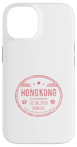 Hongkong Ankunft Stempel Reise Asien China Retro Vintage Hülle für iPhone 14 von Hong Kong Goods