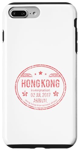 Hongkong Ankunft Stempel Reise Asien China Retro Vintage Hülle für iPhone 7 Plus/8 Plus von Hong Kong Goods