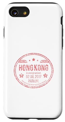 Hongkong Ankunft Stempel Reise Asien China Retro Vintage Hülle für iPhone SE (2020) / 7 / 8 von Hong Kong Goods