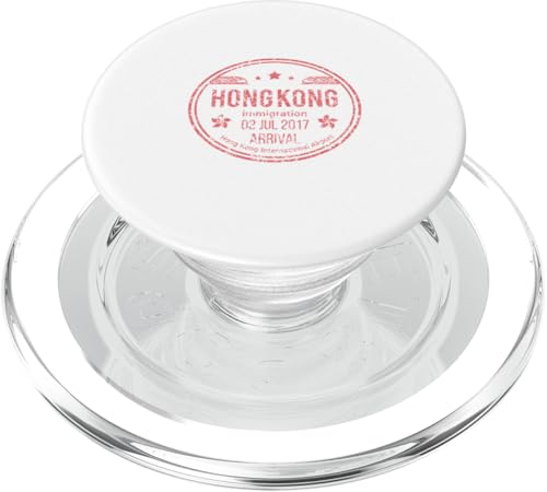 Hongkong Ankunft Stempel Reise Asien China Retro Vintage PopSockets PopGrip für MagSafe von Hong Kong Goods