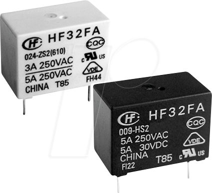 HF32FA-024-HSL1 - Zwischenleistung-Relais subminiatur, 24 V DC, 5 A, 1 Schließer von Hongfa