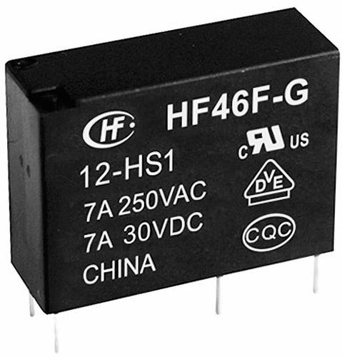Hongfa HF46F-G/012-HS1 Printrelais 12 V/DC 10A 1 Schließer von Hongfa