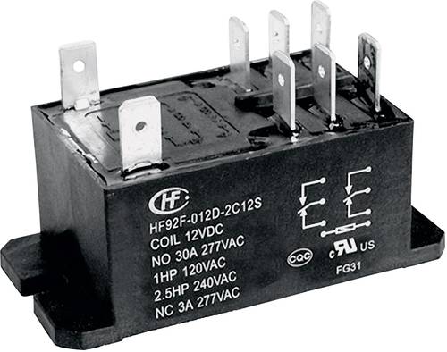 Hongfa HF92F-240A5-2A21S Steckrelais 240 V/AC 30A 2 Schließer 1St. von Hongfa