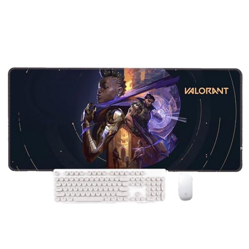 Hongfuzhih Valorant Gaming-Mauspad, groß, XXL, lang, erweitert, großes Mauspad, Tastatur, Mauspad, Schreibtischunterlage, Heimbüro, Dekoration, Zubehör für Computer, PC, Laptop Hongfuzhih Valorant Gaming-Mauspad, groß, XXL, lang, erweitert, großes Mauspad, Tastatur, Mauspad, Schreibtischunterlage, Heimbüro, Dekoration, Zubehör für Computer, PC, Laptop von Hongfuzhih