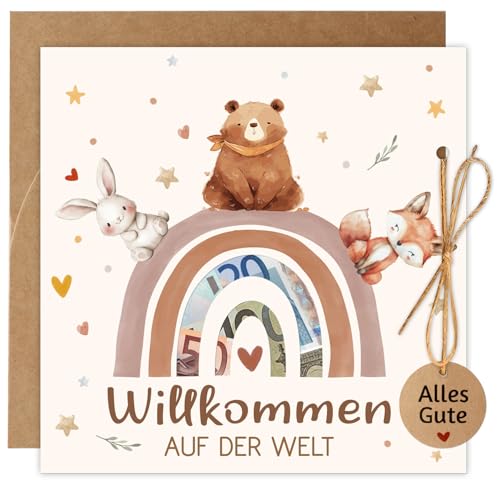 Hongma Geburt Karte Baby Geldgeschenk Glückwunschkarte mit Umschlag Geburtskarte zur Geburt Mädchen Junge Willkommen Baby Karte Boho Geld Geschenk Card für Babyparty Taufe Hongma Geburt Karte Baby Geldgeschenk Glückwunschkarte mit Umschlag Geburtskarte zur Geburt Mädchen Junge Willkommen Baby Karte Boho Geld Geschenk Card für Babyparty Taufe von Hongma