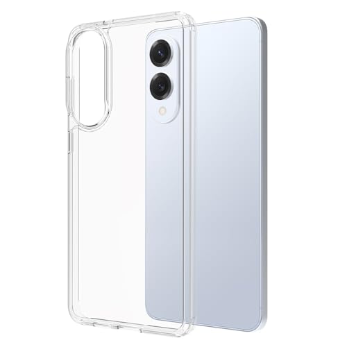 Hongxinyu Crystal Clear Hülle für Samsung Galaxy S25 Edge, Slim Thin Soft TPU Bumper Hard PC Back Stoßfest Kratzfest Schutzhülle für Samsung S25 Edge (Transparent) von Hongxinyu
