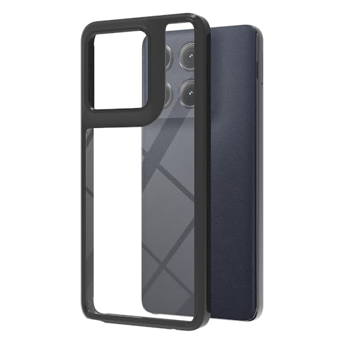 Hongxinyu Kristallklare Schutzhülle für Moto Edge 2025, schmal, dünn, weiches TPU, harte Rückseite aus Polycarbonat, stoßfest, kratzfest, Schutzhülle für Motorola Edge 2025 (transparentes Schwarz) Hongxinyu Kristallklare Schutzhülle für Moto Edge 2025, schmal, dünn, weiches TPU, harte Rückseite aus Polycarbonat, stoßfest, kratzfest, Schutzhülle für Motorola Edge 2025 (transparentes Schwarz) von Hongxinyu