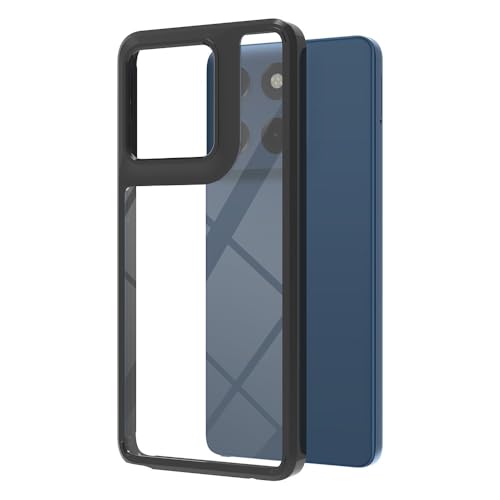 Hongxinyu Kristallklare Schutzhülle für Motorola Moto G Stylus 5G 2025, schmal, dünn, weicher TPU-Stoßfänger und harte Rückseite aus Polycarbonat, stoßfest, kratzfest, Schutzhülle (Transparent Schwarz Hongxinyu Kristallklare Schutzhülle für Motorola Moto G Stylus 5G 2025, schmal, dünn, weicher TPU-Stoßfänger und harte Rückseite aus Polycarbonat, stoßfest, kratzfest, Schutzhülle (Transparent Schwarz von Hongxinyu