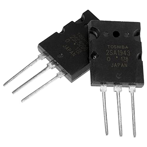 10 STÜCKE Audio-Leistungsverstärker, Verstärker-Transistor-Sortiment-Kit, SA1943 SC5200 Hochleistungs-PNP-NPN-Transistoren von Honiwu