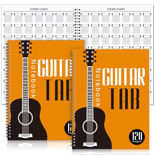 Honoson 2 Pcs Guitar Tab Notebook 8.3 x 11inch Guitar Music Tablature Journal Blank Tab Sheet Music Manuscript Paper for Composition Songwriting and Recording of Yous Song Paperback Honoson 2 Pcs Guitar Tab Notebook 8.3 x 11inch Guitar Music Tablature Journal Blank Tab Sheet Music Manuscript Paper for Composition Songwriting and Recording of Yous Song Paperback von Honoson