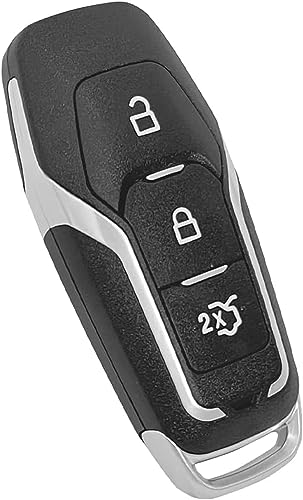 HooRLZ Ford Schlüsselgehäuse für Ford Edge Mondeo S-Max Galaxy Mustang Schlüssel, Autoschlüssel Ford Mondeo, Ersatzschlüssel Ford Galaxy, Fernbedienung Ford Edge - 3 Tasten von HooRLZ