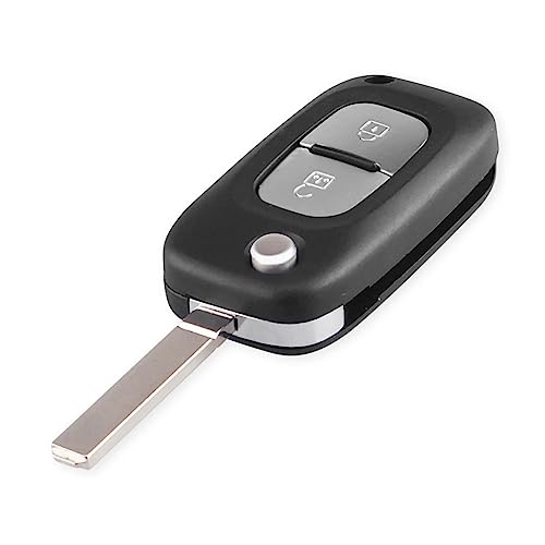 HooRLZ Renault Schlüsselgehäuse für Renault Clio Kangoo Master Modus Trafic Twingo Megane Wind Vivaro Schlüssel, Renault Kangoo Schlüssel, Autoschlüssel Renault Clio, Renault Fernbedienung 2 Tasten HooRLZ Renault Schlüsselgehäuse für Renault Clio Kangoo Master Modus Trafic Twingo Megane Wind Vivaro Schlüssel, Renault Kangoo Schlüssel, Autoschlüssel Renault Clio, Renault Fernbedienung 2 Tasten von HooRLZ