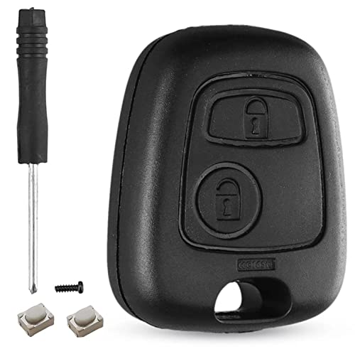 HooRLZ Schlüsselgehäuse Citroen, kompatibel mit Citroen C1 C2 C3 C4 C5 Berlingo Picasso Xsara, Peugeot 107 206 207 306 307, Schlüsselgehäuse Peugeot 206, Fernbedienung Peugeot 107, Schlüssel Citroen HooRLZ Schlüsselgehäuse Citroen, kompatibel mit Citroen C1 C2 C3 C4 C5 Berlingo Picasso Xsara, Peugeot 107 206 207 306 307, Schlüsselgehäuse Peugeot 206, Fernbedienung Peugeot 107, Schlüssel Citroen von HooRLZ