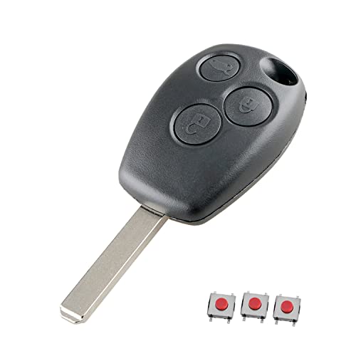 HooRLZ Schlüsselgehäuse für Renault Clio Modus Twingo Kangoo Laguna Master Trafic Duster Espace, Schlüsselgehäuse Renault Kangoo, Fernbedienung Renault Trafic, Schlüssel Renault Master – 3 Tasten HooRLZ Schlüsselgehäuse für Renault Clio Modus Twingo Kangoo Laguna Master Trafic Duster Espace, Schlüsselgehäuse Renault Kangoo, Fernbedienung Renault Trafic, Schlüssel Renault Master – 3 Tasten von HooRLZ