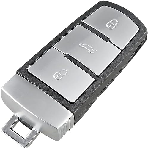 HooRLZ Vw Schlüsselgehäuse für Vw Passat B6 CC 3C B7 Schlüssel, Autoschlüssel Vw Passat, Ersatzschlüssel Passat B6, Fernbedienung Passat CC - 3 Tasten von HooRLZ