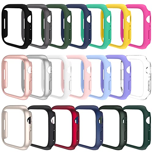 Hooglny Hartschalen-Schutzhülle aus Polycarbonat, kompatibel mit Apple-Watch-Serie 7/8/9, 45 mm, Kantenschutz, Stoßfängerabdeckung, Apple-Watch-Serie 7/8/9, Farbmix-Set, 20 Stück Hooglny Hartschalen-Schutzhülle aus Polycarbonat, kompatibel mit Apple-Watch-Serie 7/8/9, 45 mm, Kantenschutz, Stoßfängerabdeckung, Apple-Watch-Serie 7/8/9, Farbmix-Set, 20 Stück von Hooglny