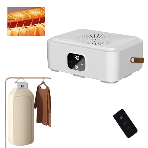 Hooha Mini Trockner 650W Tragbarer wäschetrockner klein mit Timing 30min-199min / Fernbedienung Einfaches Trocknen von Einzellasten Konstante Sanfte Brise Lanyard Wärmepumpen Clothes Dryer Hooha Mini Trockner 650W Tragbarer wäschetrockner klein mit Timing 30min-199min / Fernbedienung Einfaches Trocknen von Einzellasten Konstante Sanfte Brise Lanyard Wärmepumpen Clothes Dryer von Hooha