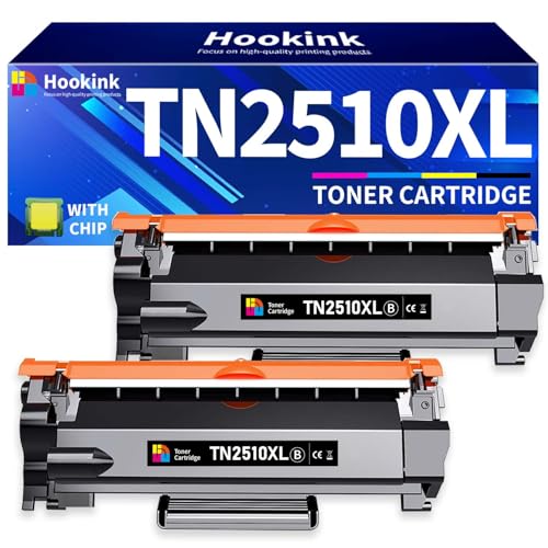 Hookink 2er-Schwarz TN2510XL TN-2510XL HL-L2400DW Toner Kompatibel für Brother TN-2510 XL TN 2510XL TN2510 XL für HL-L2400DW HL-L2400DWE MFC-L2800DW DCP-L2620DW MFC-L2860DWE DCP-L2627DW Hookink 2er-Schwarz TN2510XL TN-2510XL HL-L2400DW Toner Kompatibel für Brother TN-2510 XL TN 2510XL TN2510 XL für HL-L2400DW HL-L2400DWE MFC-L2800DW DCP-L2620DW MFC-L2860DWE DCP-L2627DW von Hookink