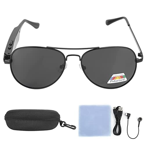 Hoopoocolor Intelligente Kabellose Brille, Langlebig, mit Stabiler Leistung, Support Anruffunktion und Musik, Stilvolles Aussehen5.0 Bluetooth Audio Kopfhörer Sonnenbrille für Den Außenbereich von Hoopoocolor