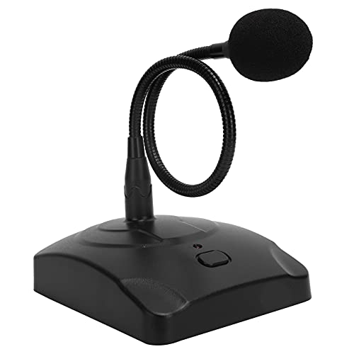Hoopoocolor Tischmikrofon, 360 Grad Omnidirektional Hohe Empfindlichkeit Rauschunterdrückung Schwanenhals Mikrofon mit 5M XLR Kabel, Einstellbar Tisch Konferenzmikrofon für Sitzungen Gespräche Spiele von Hoopoocolor