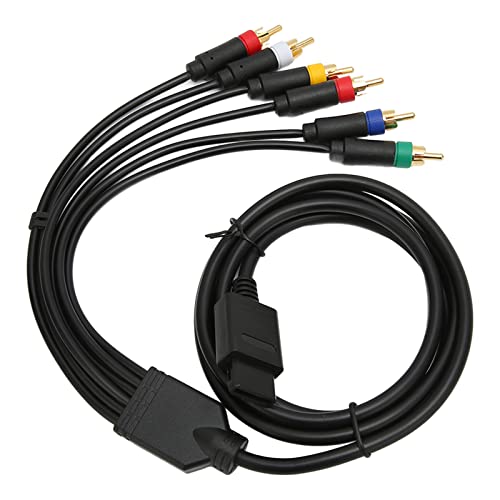 RGB RGBS Composite Kabel, Hochflexibles, Weiches, Stabiles Komponenten AV Kabel mit 4 BNC Köpfen für NGC, für N64, für SFC, für SNES Spielekonsole von Hoopoocolor