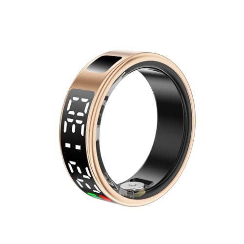 Smart Ring, Smart Ring für Frauen Männer mit Schlaf Herzfrequenz Blut Sauerstoff Ring Monitor wasserdicht Fitness-Messgerät Schrittzähler Kalorien Schrittzähler Gesundheitsschutz, Gold #13 Smart Ring, Smart Ring für Frauen Männer mit Schlaf Herzfrequenz Blut Sauerstoff Ring Monitor wasserdicht Fitness-Messgerät Schrittzähler Kalorien Schrittzähler Gesundheitsschutz, Gold #13 von Hoorawwi