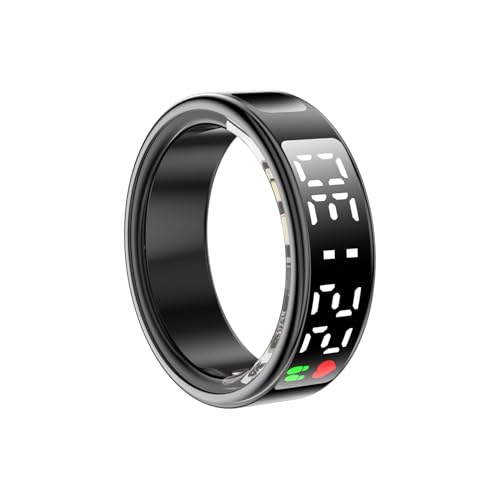 Smart Ring, Smart Ring mit Zeitanzeige für Damen Herren Herzfrequenz Blut Sauerstoff Schlaf Gesundheit Ringmonitor Wasserdicht Fitness Tracker Kalorien Schrittzähler, Schwarz #11 Smart Ring, Smart Ring mit Zeitanzeige für Damen Herren Herzfrequenz Blut Sauerstoff Schlaf Gesundheit Ringmonitor Wasserdicht Fitness Tracker Kalorien Schrittzähler, Schwarz #11 von Hoorawwi