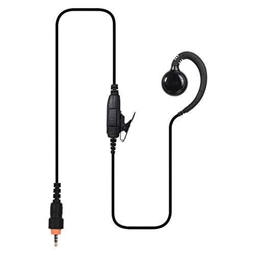 Hoornie Funkgerät Headset für Motorola CLP446, CLK466, | Kevlargestärktes Kabel | Hoher sicherer Halt mit C-Form Kopfhörer | Vielfältige Funktionen für jeden Einsatzbereich von Hoornie