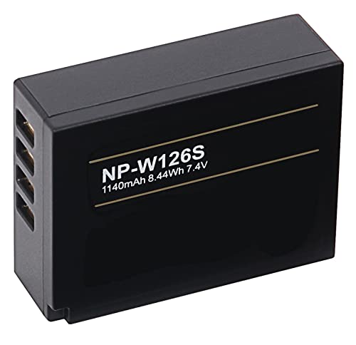 Akku für die Fujifilm XT30 / X-T30 II kompatibel mit Fuji NP-W126s / NP-W126 (1140mAh) | aktiver NTC-Sensor und feuerhemmendes V1 Material von Hooster