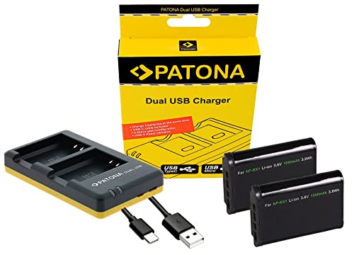 Zubehör Set für die Sony RX100 V VI VII u.a. | 2 Akku und USB-C Ladegerät kompatibel mit Sony NP-BX1 Zubehör Set für die Sony RX100 V VI VII u.a. | 2 Akku und USB-C Ladegerät kompatibel mit Sony NP-BX1 von Hooster